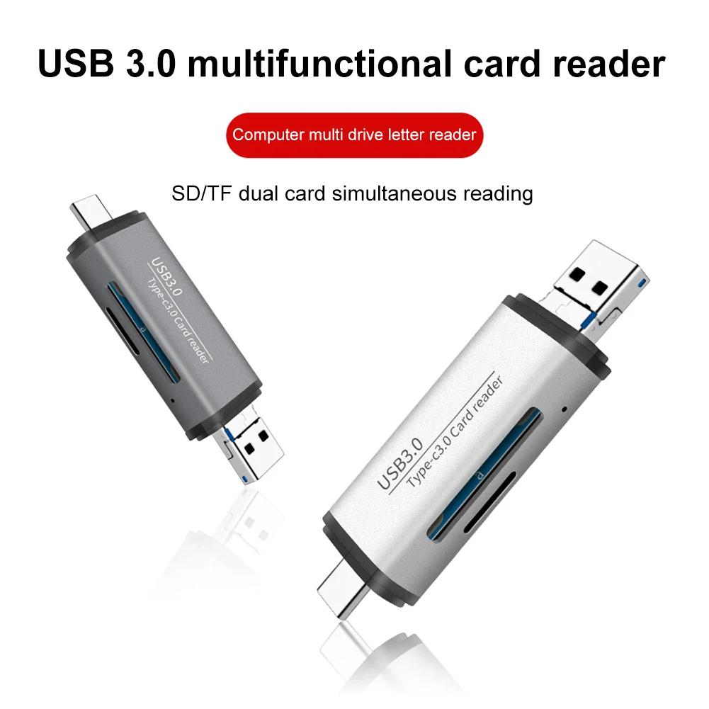 5 in 1 USB 3.0 C Ÿ ũ USB SD TF ޸ ī , ٱ C Ÿ , ȵ̵  ǻͿ, 5Gbps